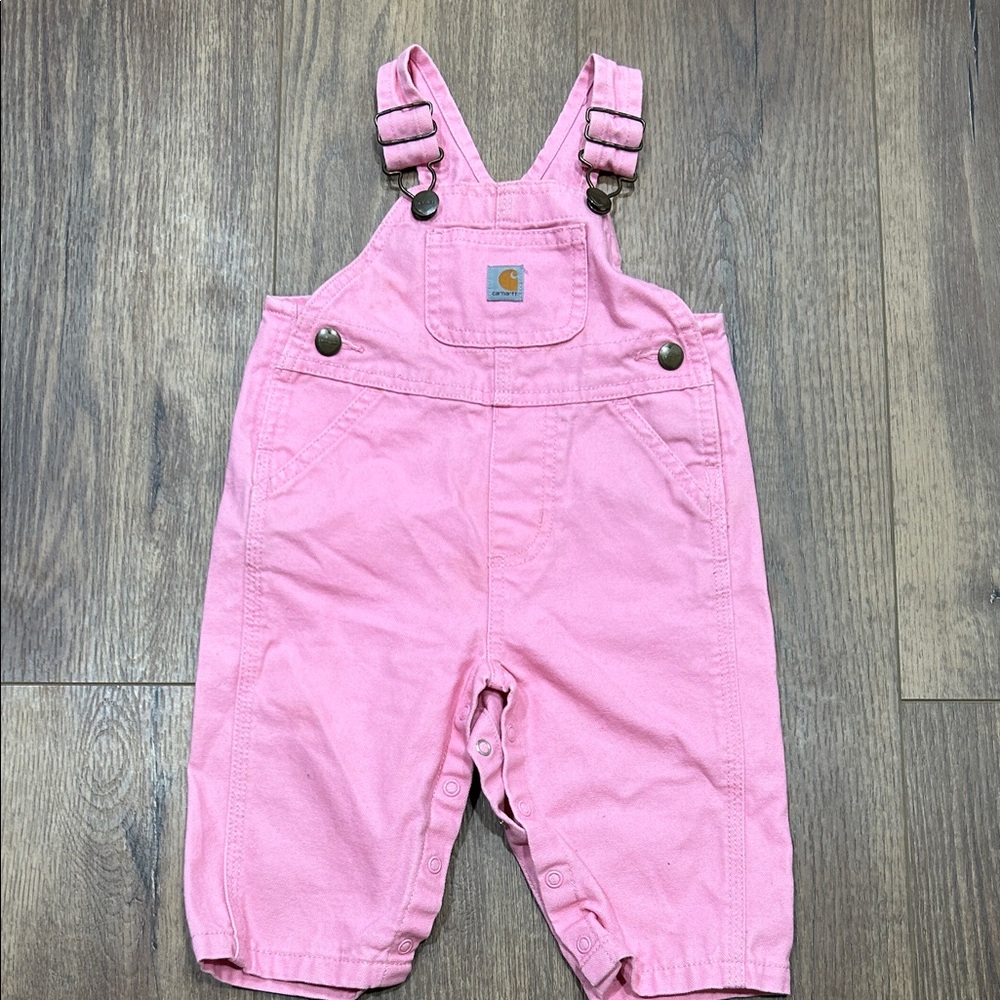 Carhartt Light Pink Kids Overalls